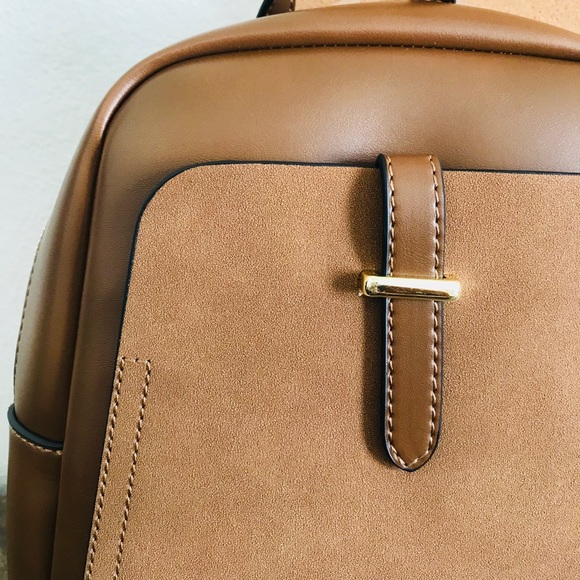 “Avery” Brown Mini Backpack Purse - Picture 3 of 5